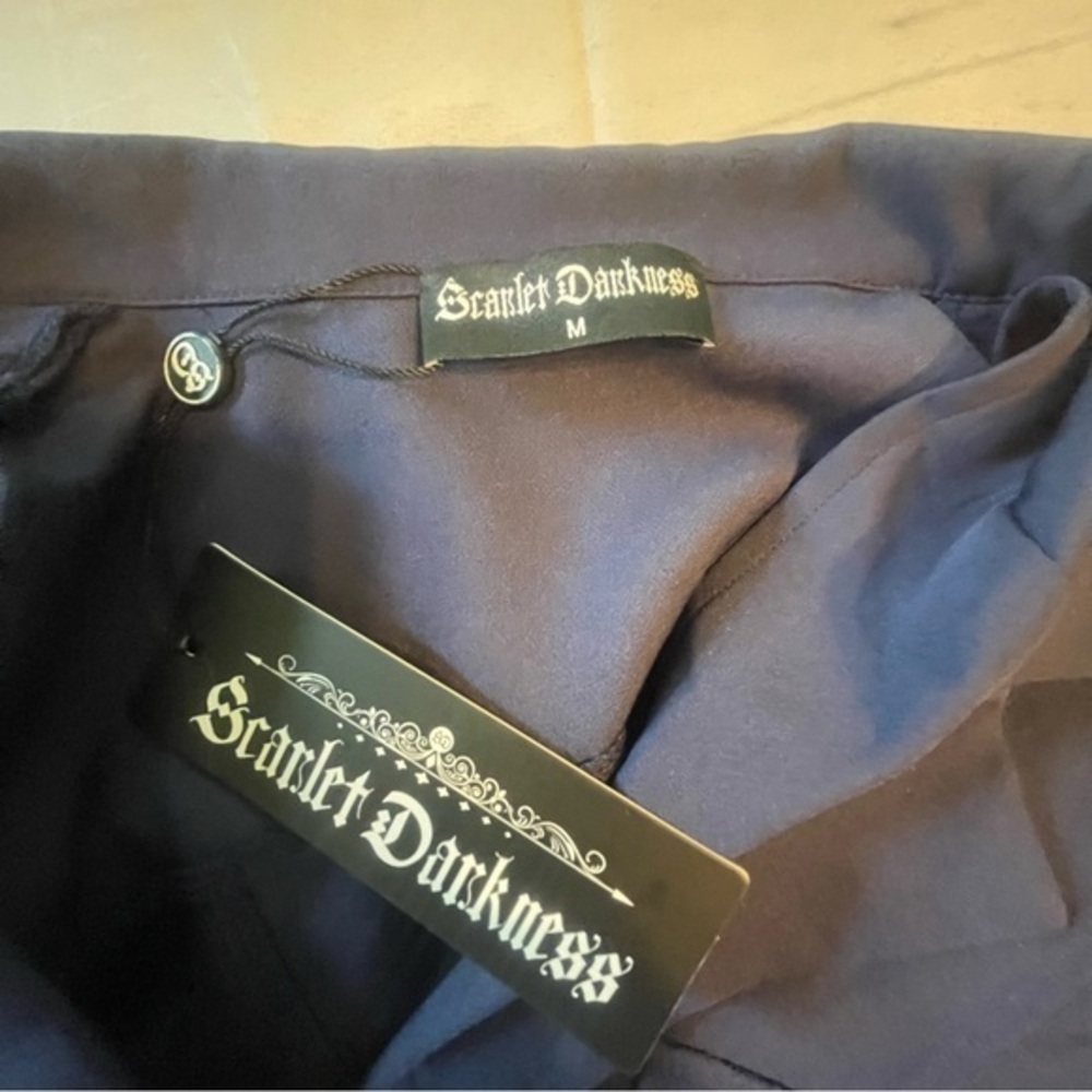 Scarlet Darkness Medium Jacket / Blouse in Navy Blue NWT - Picture 2 of 7